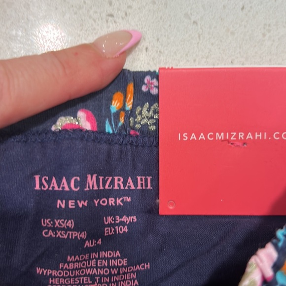 NWT Isaac Mizrahi floral skirt with matching headband. 4T - Picture 6 of 7